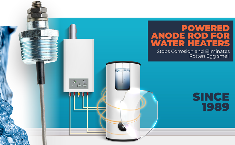 Corrosion Guard - Tie anode à puissance universelle pour chauffe-eau, 40-89 gallons, correspond à n'importe quelle marque - Adaptateur US
