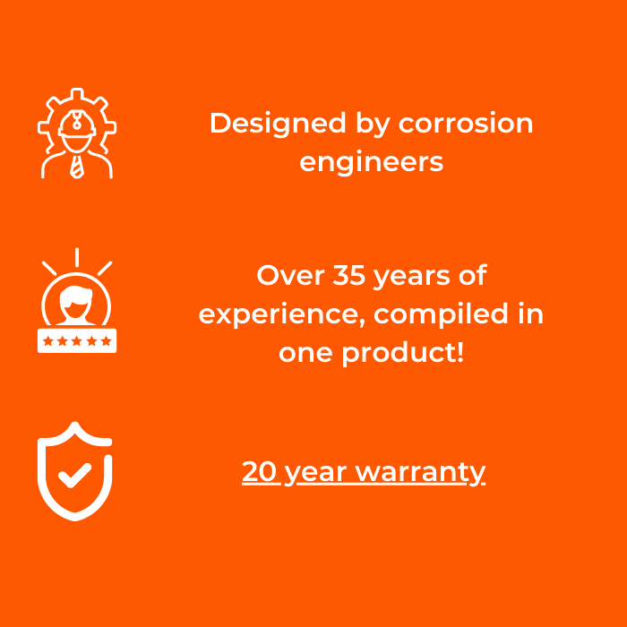Corrosion Guard - Tie anode alimentée pour chauffe-eau, 340-460 litres, 3/4 "-14 npt, adaptateur EU