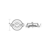 Magnesiumanod Volvo Penta SD 120, motoranod, VP876604, 0.13KG - AnodeFactory