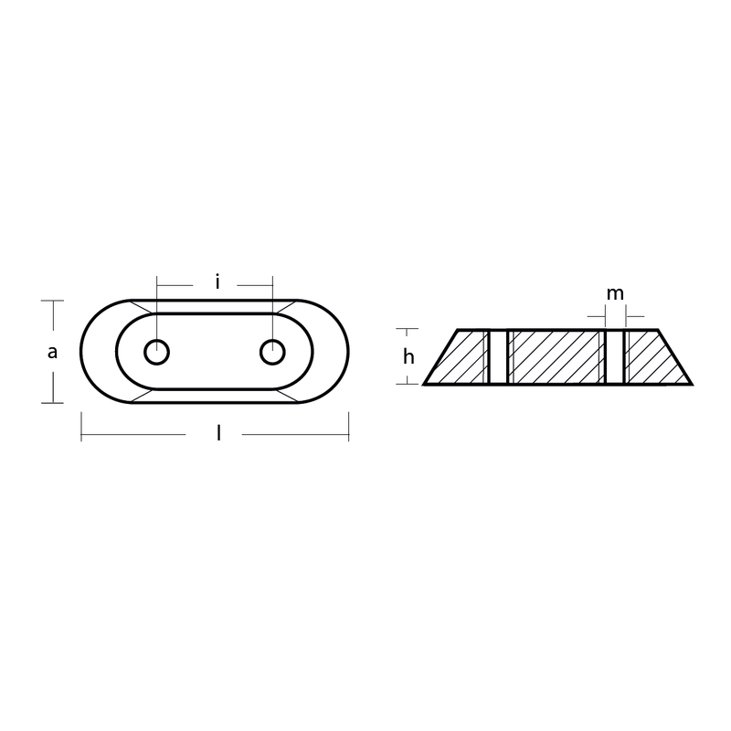 Magnesiumanod Johnson-Evinrude Transom Bracket 2-150, 173029-123009-327606 - AnodeFactory