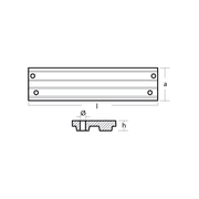 Alumniumanod Mercury standard trim tab anode 40HP-V6 135/150/175, M818298 - AnodeFactory