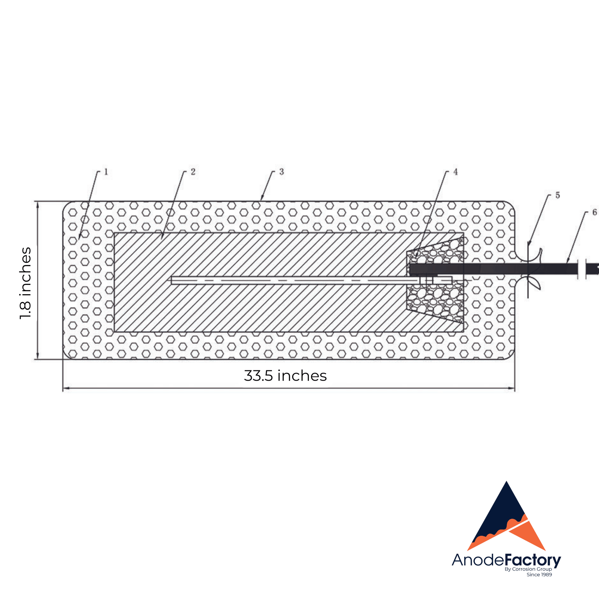 Zinc Anode Bag 15 Lbs, for Below Ground use,12S1.4ZP & ZT 11442